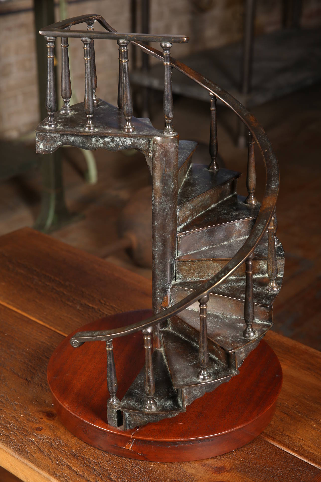 20th Century Vintage Spiral Staircase Model
