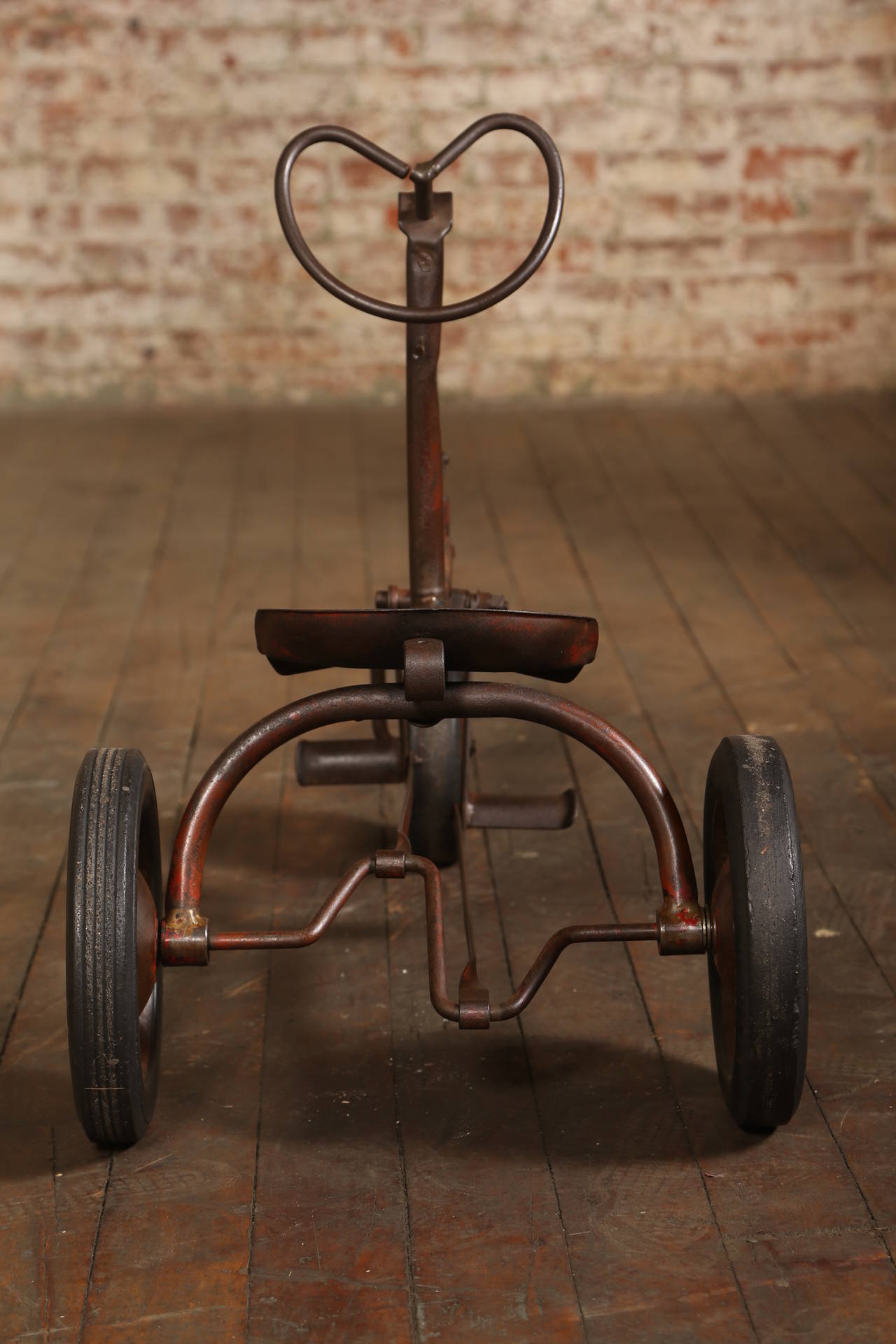 antique metal tricycle