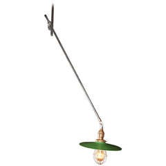 Vintage Industrial, O.C. White Adjustable Ceiling Task Light Lamp 2