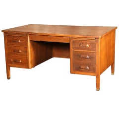 Vintage Industrial, Teachers Desk by "Standard Furniture Company"