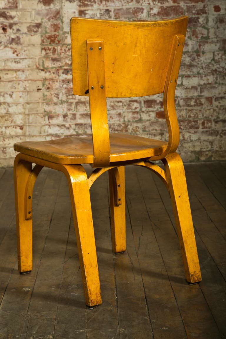 20th Century Vintage Industrial, Thonet Wooden Chairs