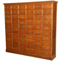 Vintage Industrial Wood Storage Unit or Multi Drawer Cabinet