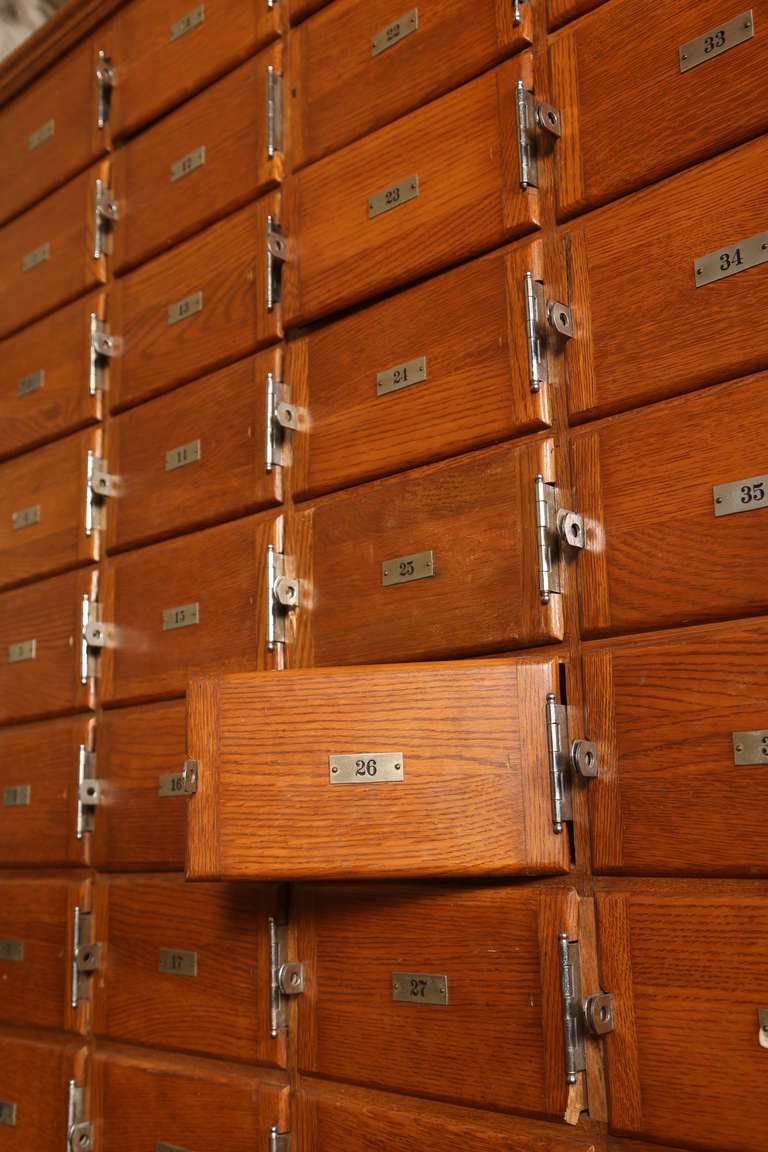 Vintage Industrial Wood Storage Unit or Multi Drawer Cabinet 1