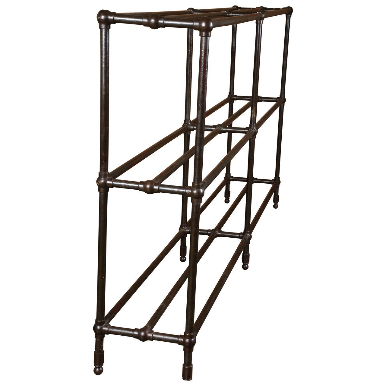 Vintage Industrial Pipe Shelving For Sale at 1stdibs