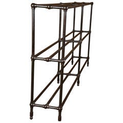 Vintage Industrial Ball Joint Pipe Shelving Storage Unit Rack Bookcase