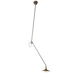 Vintage Industrial, O. C. White Ceiling Pendant Adjustable Task Light Lamp