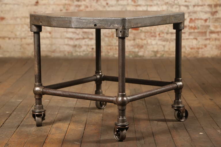 Vintage Industrial, End Table.  (2 Available)