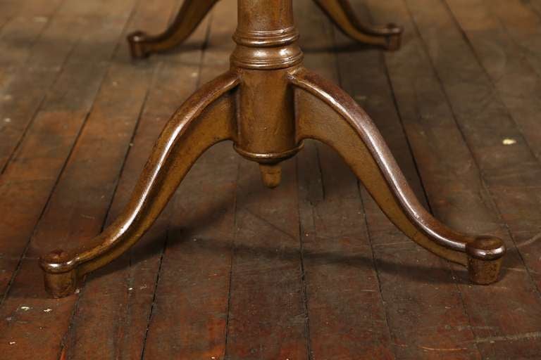 Vintage Industrial, Cast Iron Tilt-Top Table 4