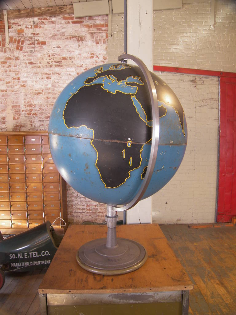 Vintage Denoyer Geppert Military Globe 3