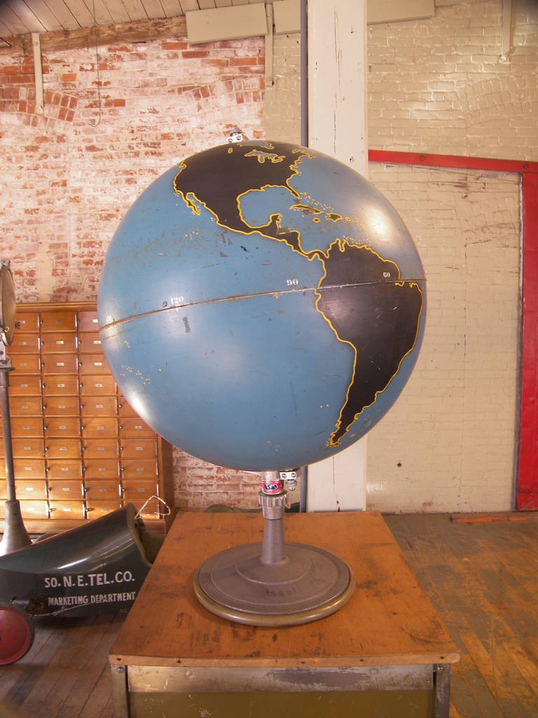 American Vintage Denoyer Geppert Military Globe