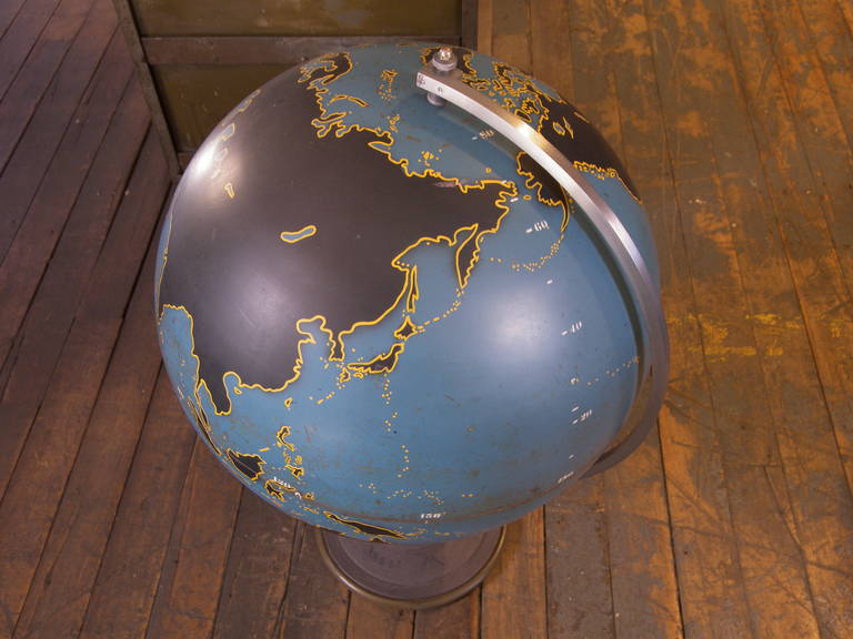 Vintage Denoyer Geppert Military Globe 2