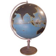 Vintage Denoyer Geppert Military Globe