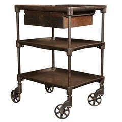 Vintage Industrial, Three Tier Table/Cart