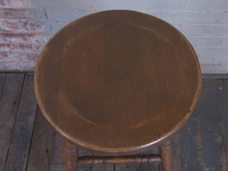 vintage wood bar stools