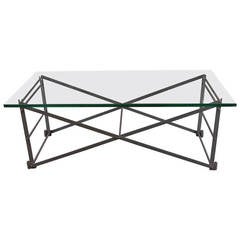 Vintage Industrial Metal Coffee Table