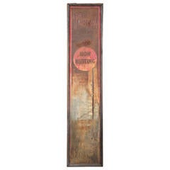 Vintage Industrial Thermo Non - Rusting Rusted Sign "Rusty"