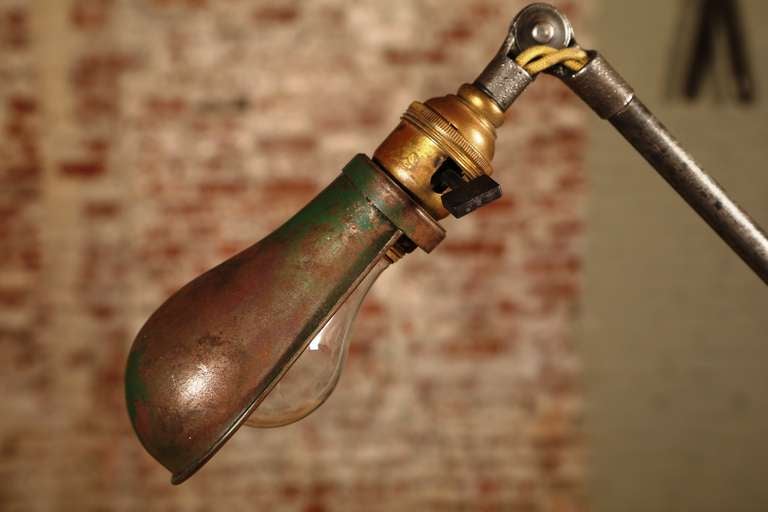 vintage drafting lamp