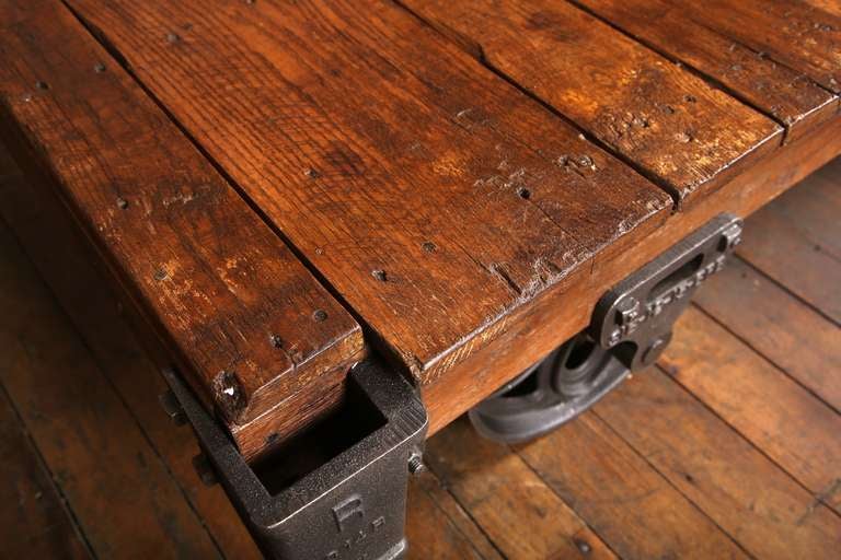 American Vintage Industrial, Lineberry Cart/Coffee Table
