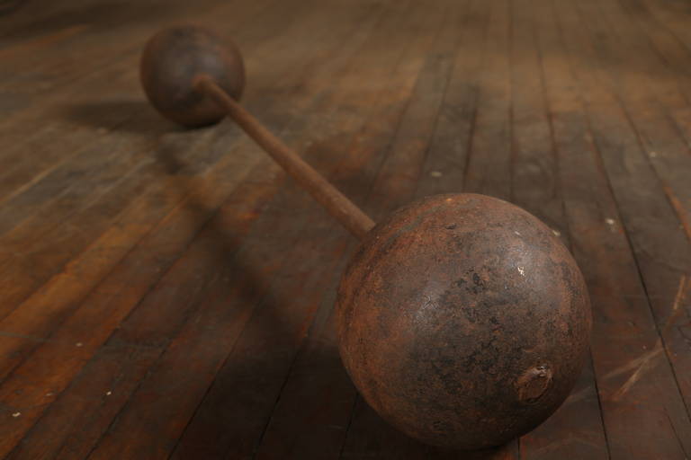 antique barbell
