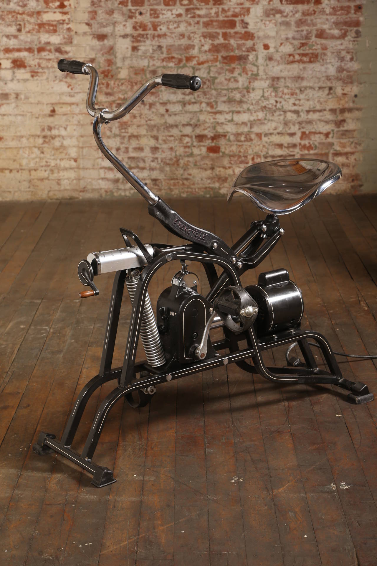 antique stationary bike