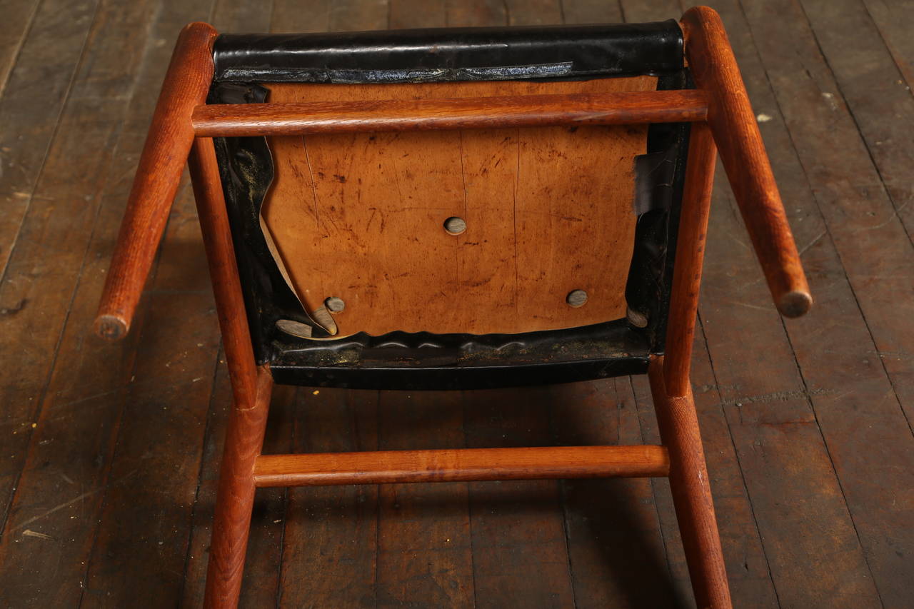 Original Vintage Set of Six Oak Wz Chairs 4