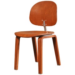 Dining Chair, Mid Century Modern, Piretti Xylon Bent Plywood Seat