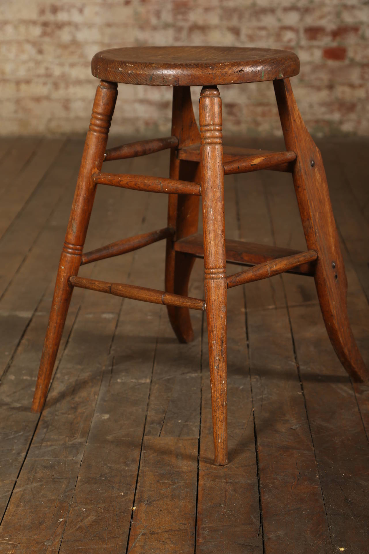 vintage stool with steps