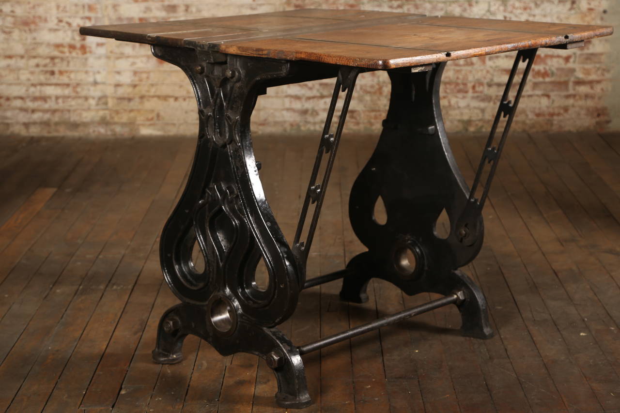 American Original, Vintage Industrial Printing Table or Desk