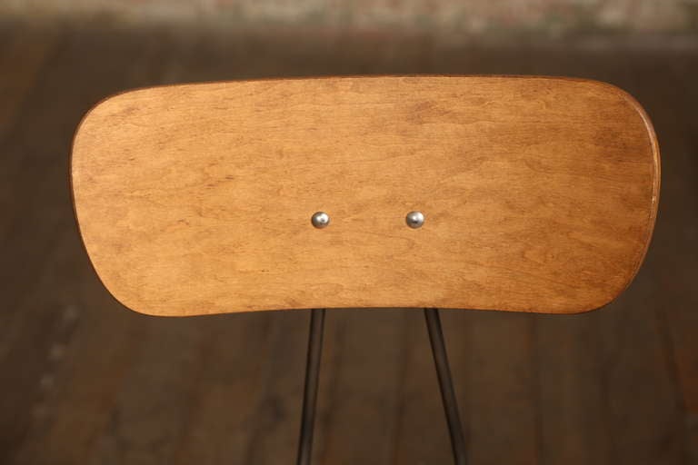Original Toledo Bent Plywood Adjustable Swivel Side Chair en vente 1