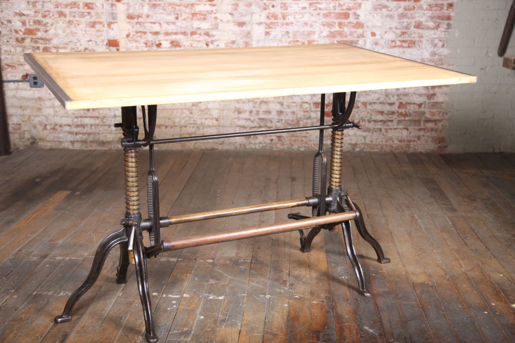 American Vintage Industrial Drafting Table