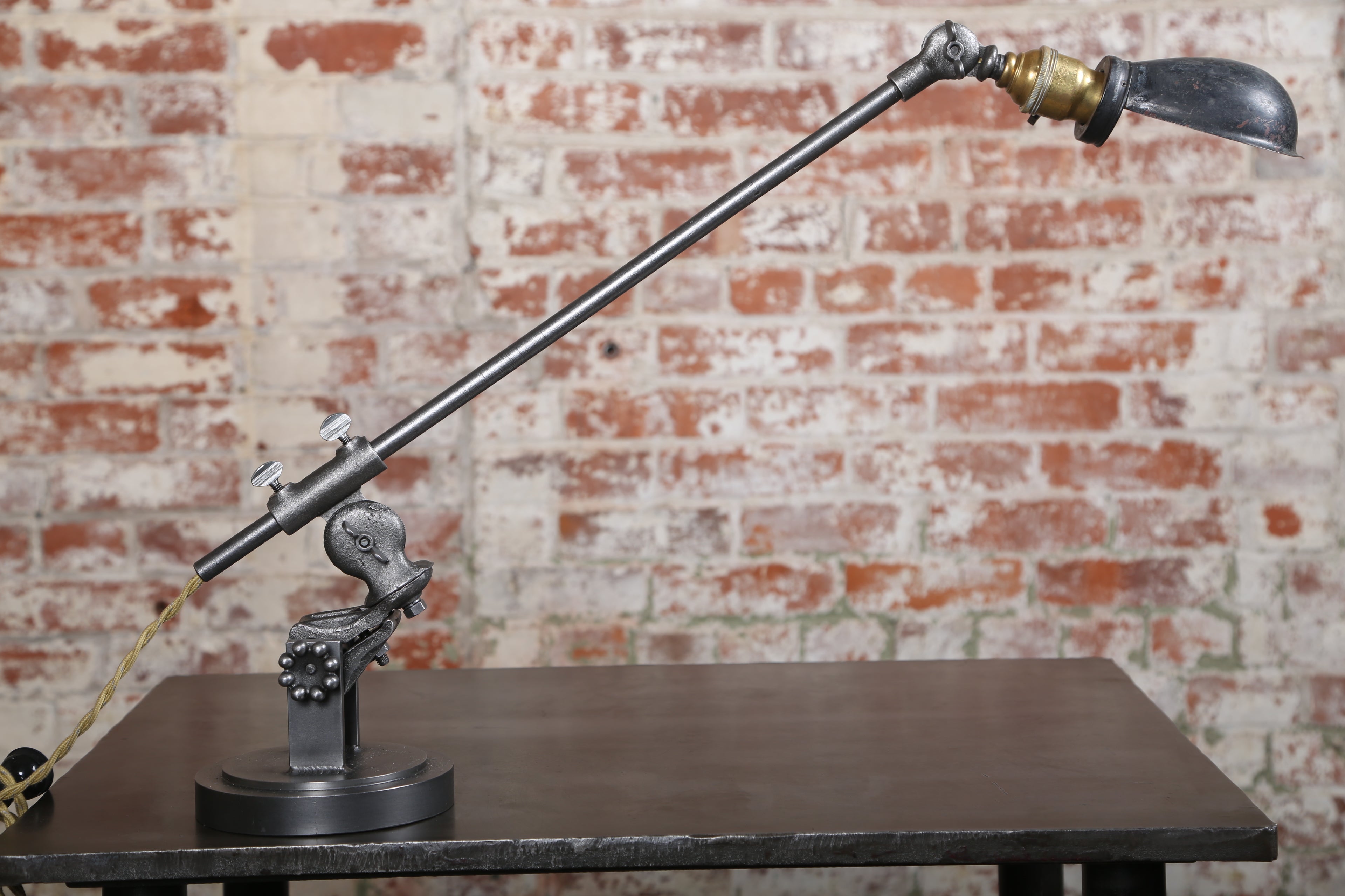 Task Light Lamp Vintage Industrial Lighting, Table Desk Adjustable Steel Metal