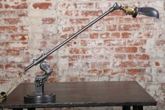 Lampe à Task Light, éclairage industriel vintage, lampe de bureau réglable en acier et métal 