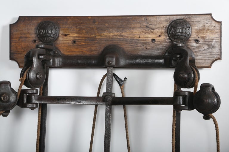 Antique, Weight Lifting Exercise Equipment by Spalding.  Pat. Dec. 6, 1887.  (appears to have been made) Jan. 28 1890