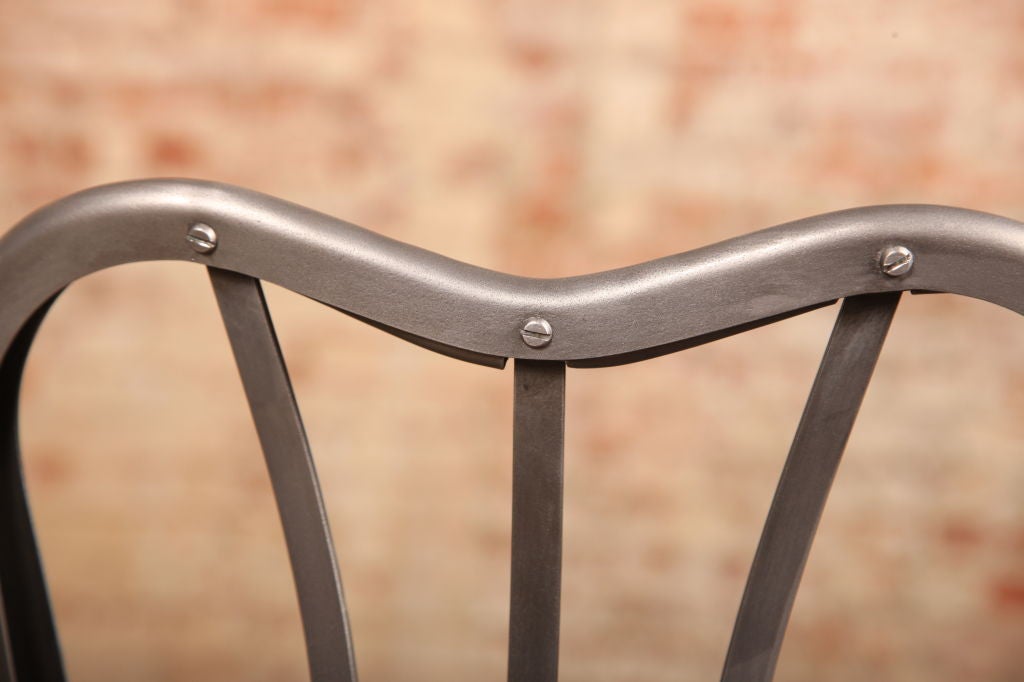 Metal Set of Four Vintage Industrial Cafe Toledo Chairs