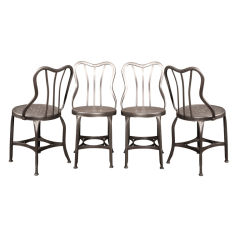 Set of Four Vintage Industrial Cafe Toledo Chairs