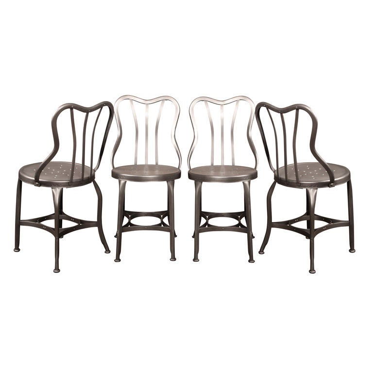 Set of Four Vintage Industrial Cafe Toledo Chairs
