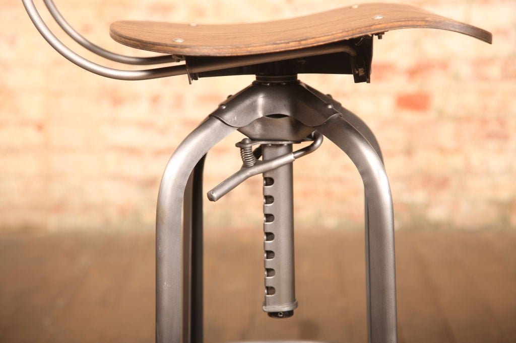 Metal Vintage Industrial Adjustable Toledo Stool
