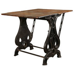 Original, Vintage Industrial Printing Table or Desk