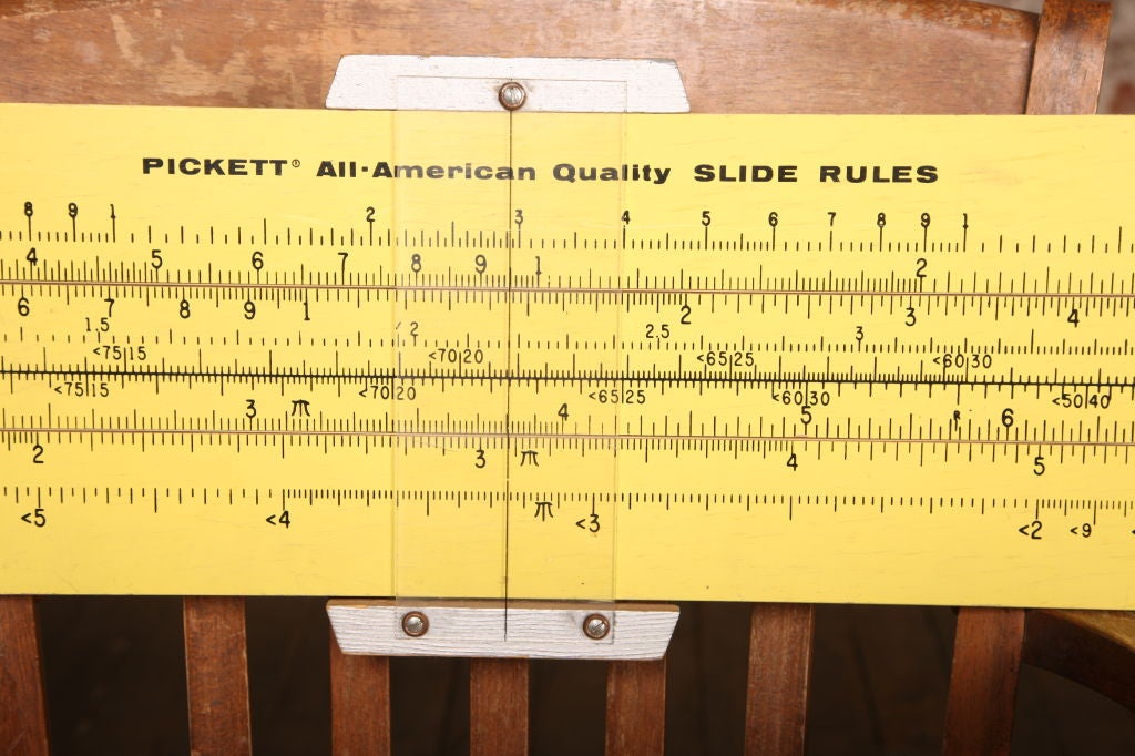 Mid-20th Century Vintage Advertising Slide Ruler Model N 1010-ES Trig