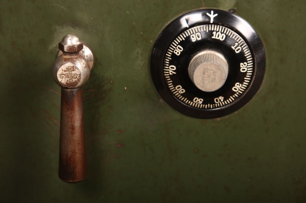 Vintage Industrial Meilink Steel Safe 2