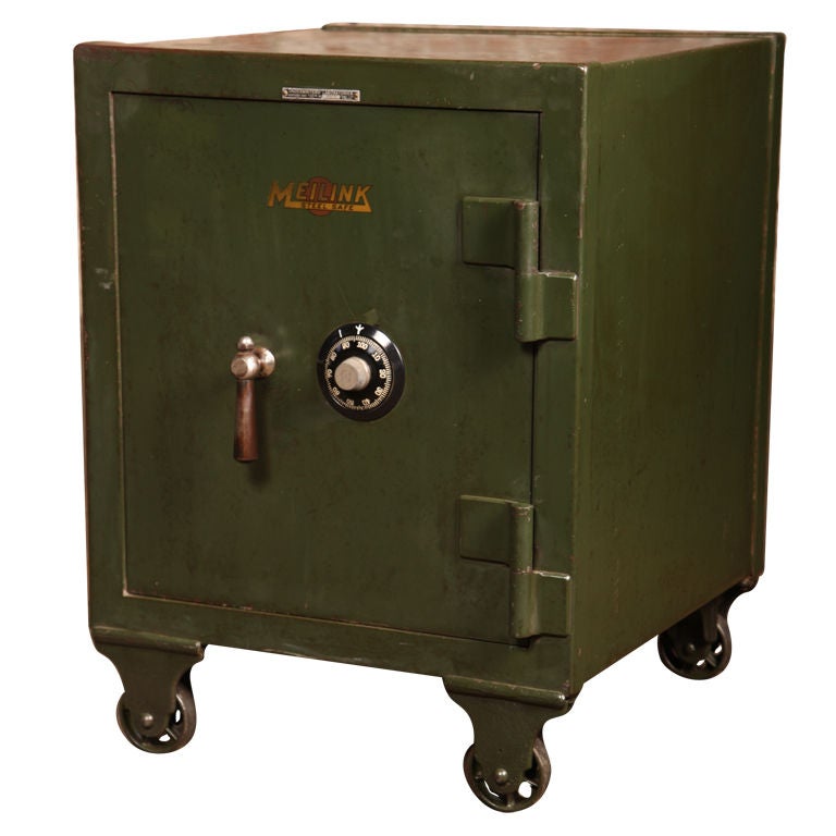 Vintage Industrial Meilink Steel Safe