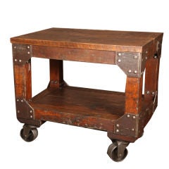 Wooden Two Tier Cart