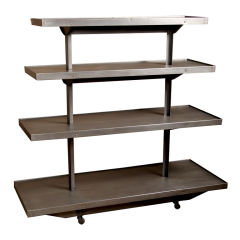 Four Tier Rolling Store Display Cart