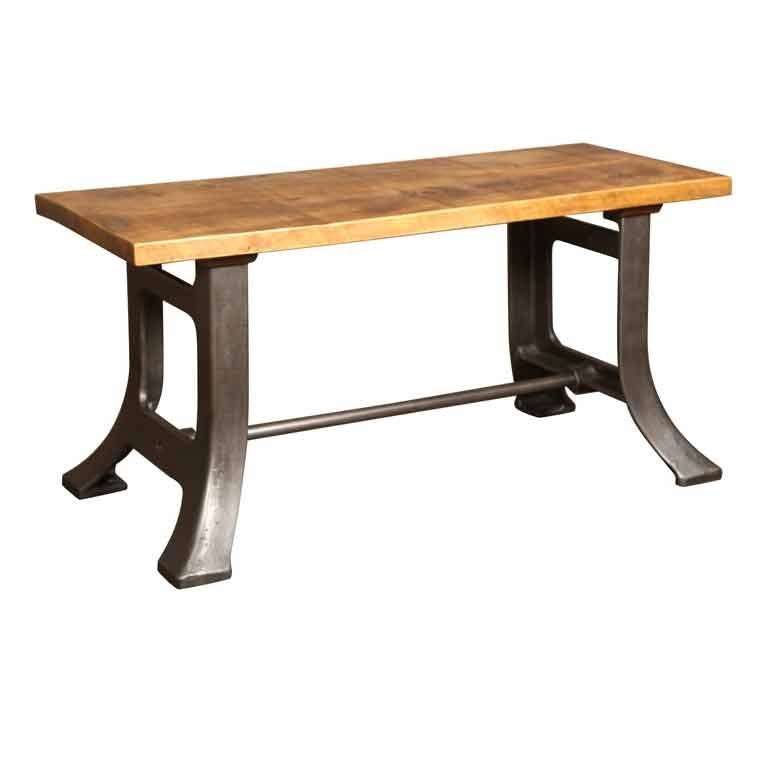 Vintage Industrial Sofa/Display Table at 1stDibs