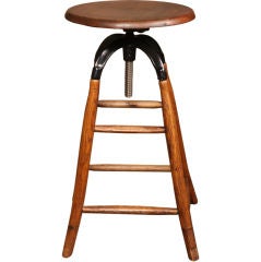 Vintage Adjustable Stool