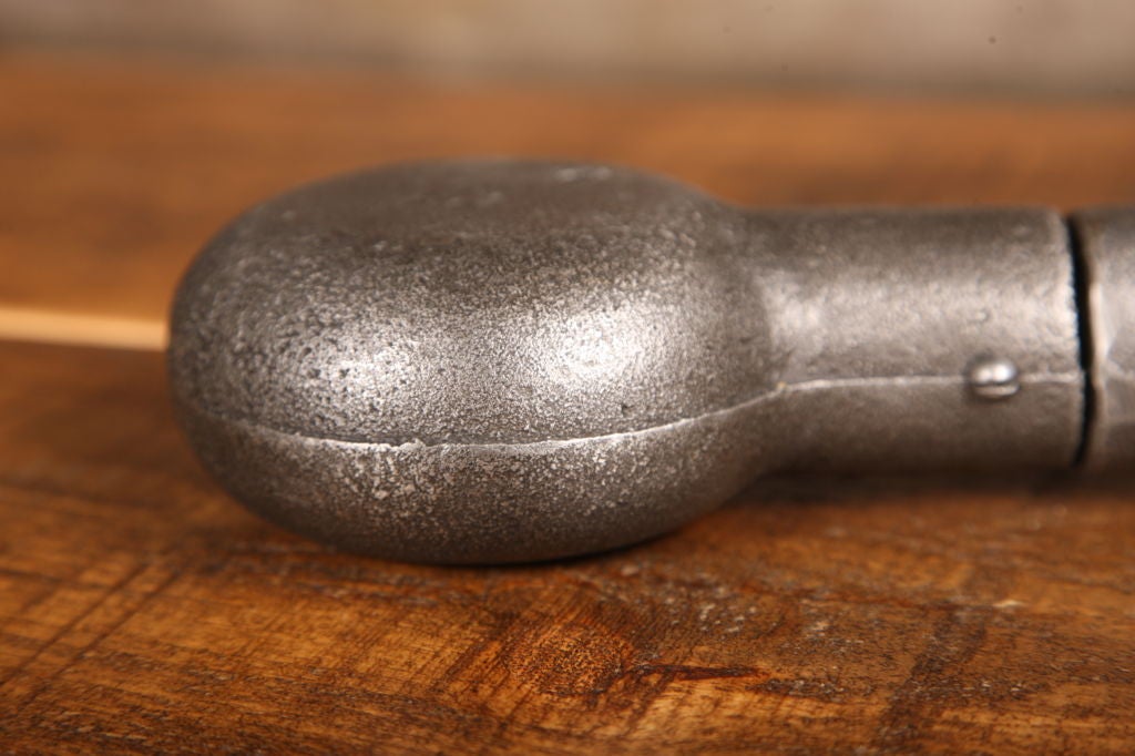 20th Century One Foot Antique Flattened Dumbbell 