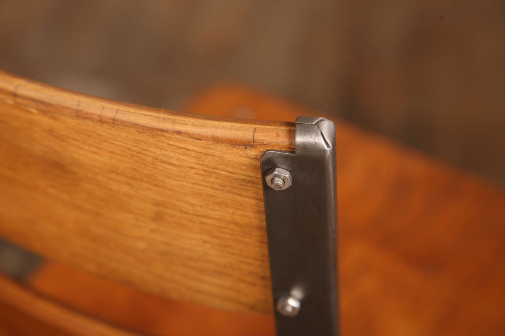 Vintage Wood & Metal Toledo Chair - Bent Plywood 3