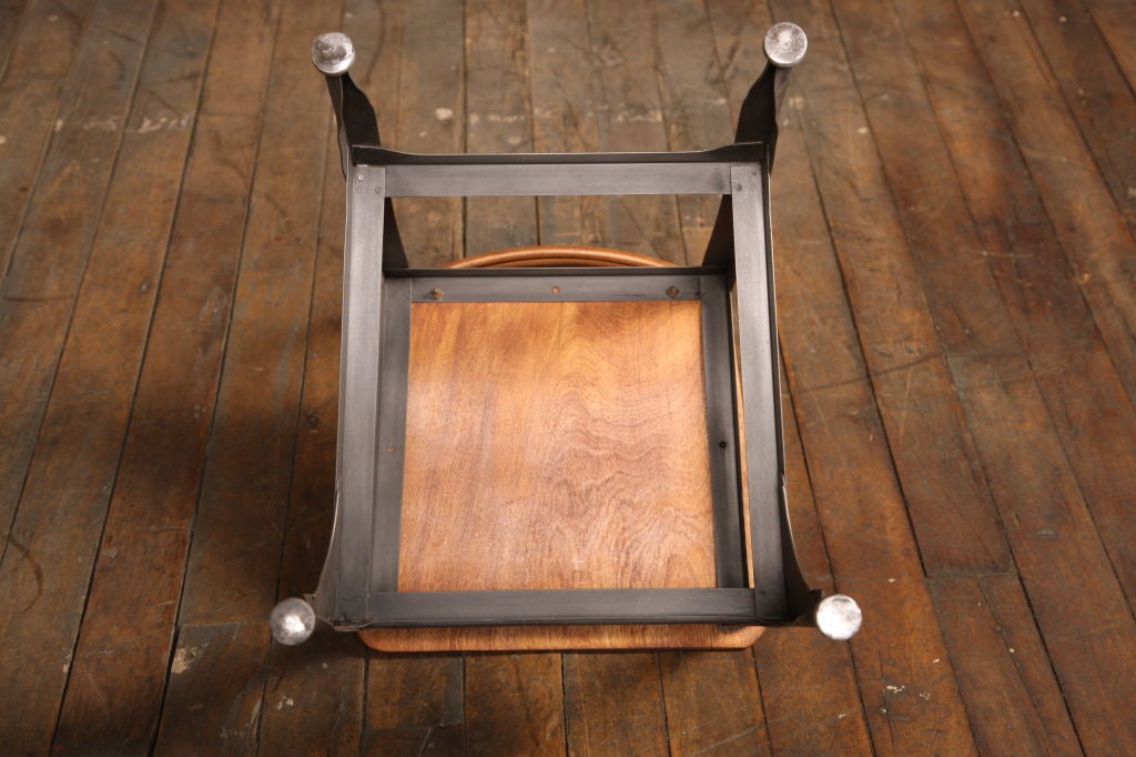 Vintage Wood & Metal Toledo Chair - Bent Plywood 4