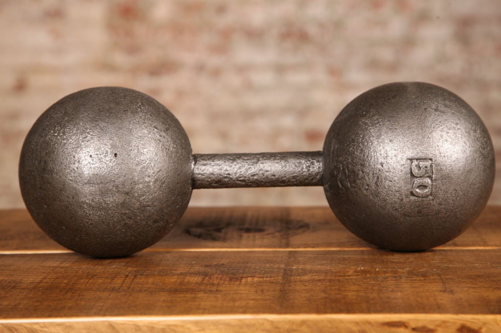 vintage dumbbells