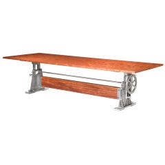 Vintage Bubinga Adjustable Table